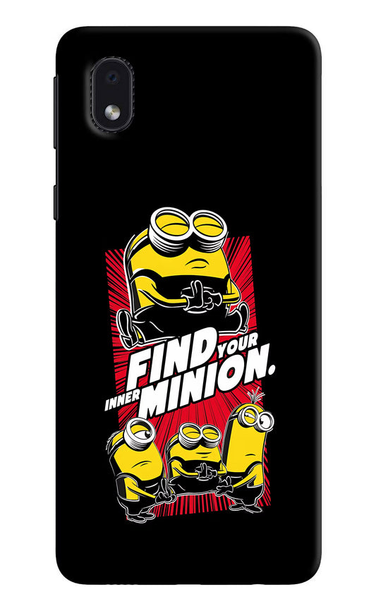 Find your inner Minion Samsung M01 Core Hard Case Back Cover by Casekaro
