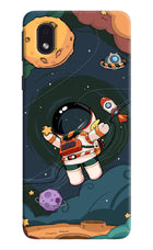 Cartoon Astronaut Samsung M01 Core Hard Case Back Cover by Casekaro