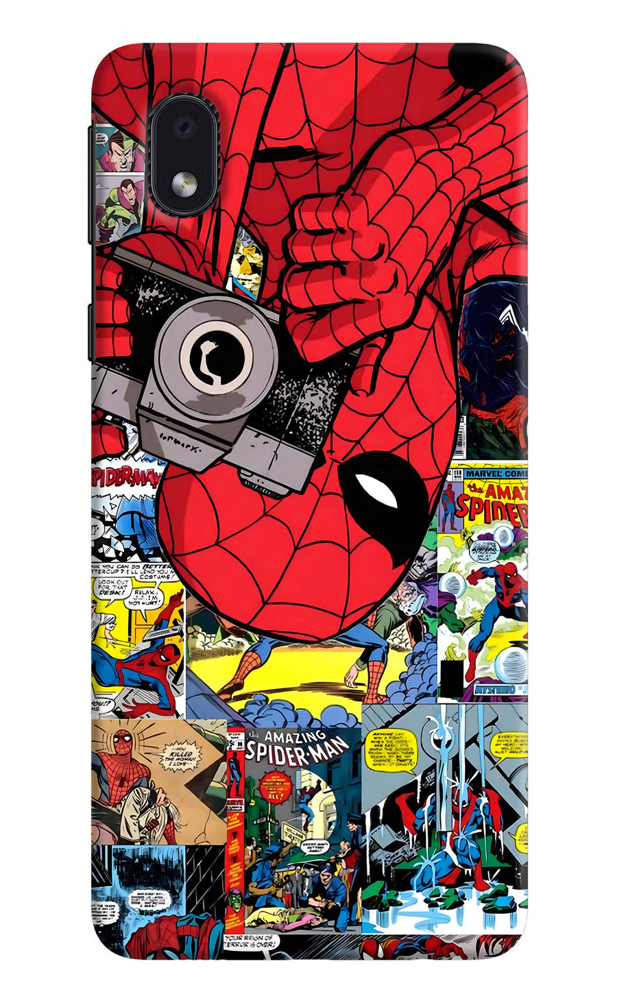 Spider Man Samsung M01 Core Back Cover, Hard case