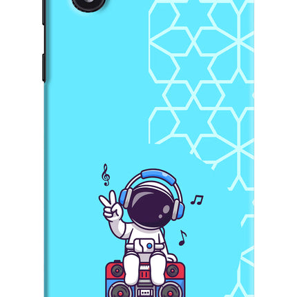 Cute Astronaut Chilling Samsung M01 Core Hard Case Back Cover by Casekaro