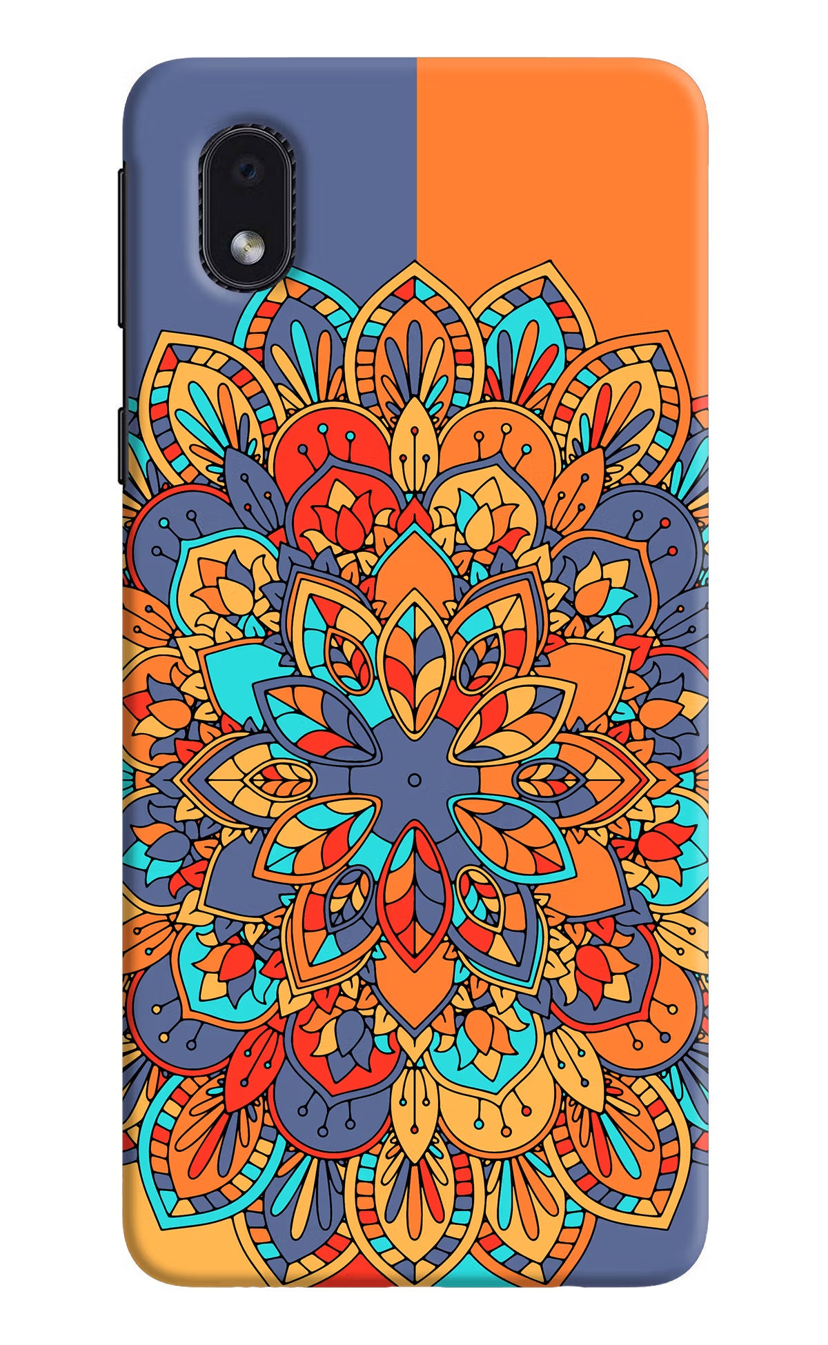 Color Mandala Samsung M01 Core Hard Case Back Cover by Casekaro