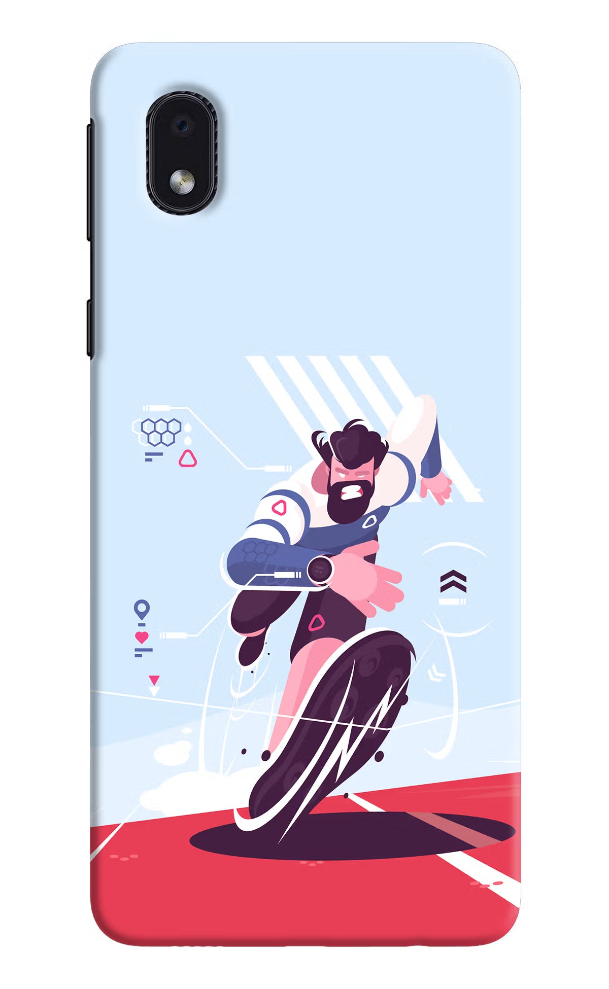 Run Pro Samsung M01 Core Hard Case Back Cover by Casekaro