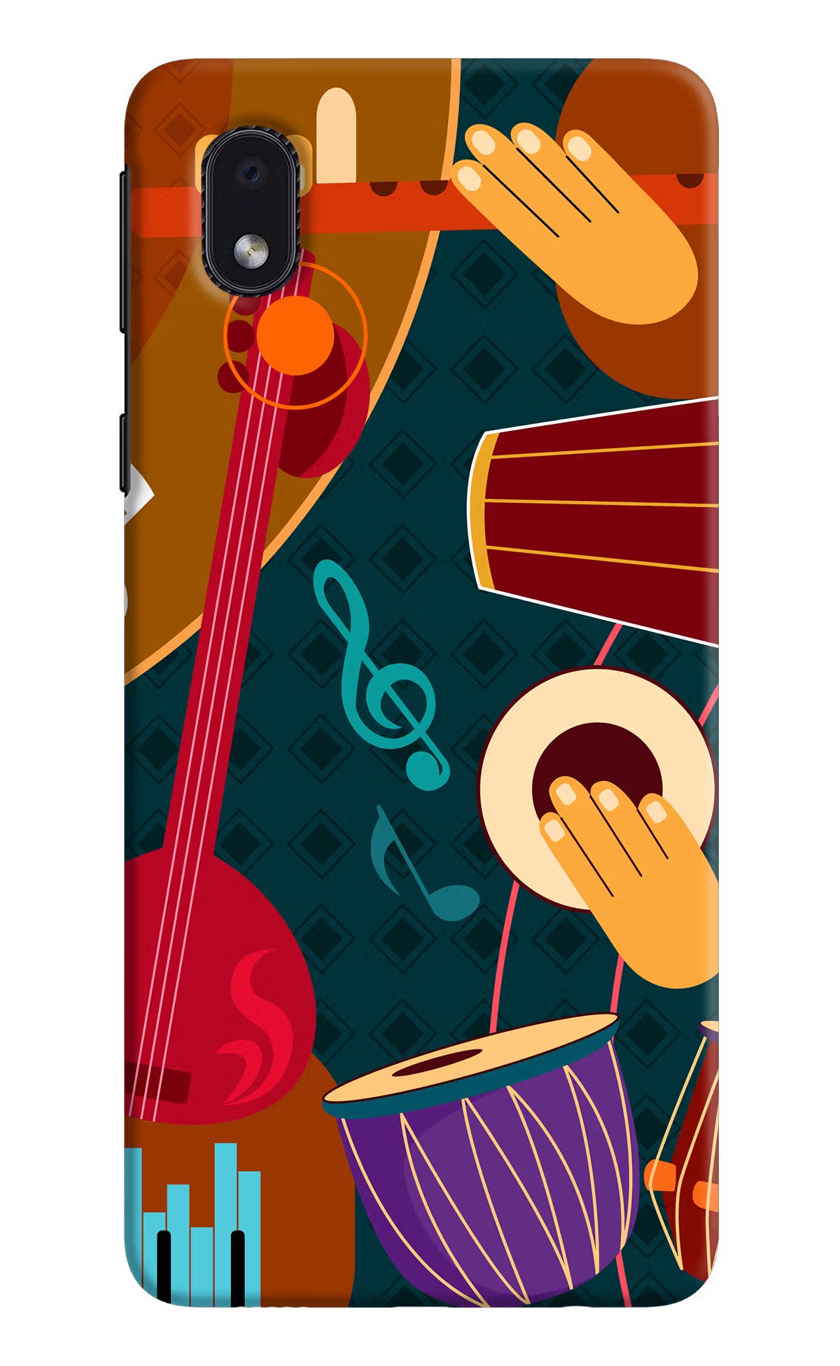 Music Instrument Samsung M01 Core Hard Case Back Cover by Casekaro