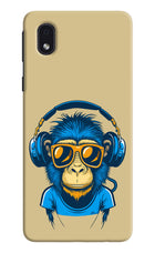 Monkey Headphone Samsung M01 Core Hard Case Back Cover by Casekaro