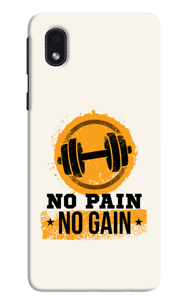 No Pain No Gain Samsung M01 Core Hard Case Back Cover by Casekaro