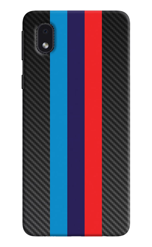 BMW Stripes Pattern Samsung M01 Core Hard Case Back Cover by Casekaro