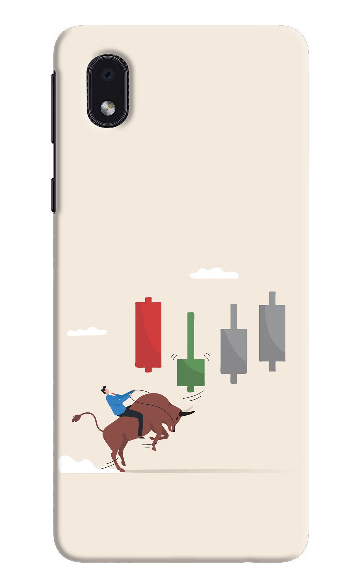 Bull Trading Momentum Samsung M01 Core Hard Case Back Cover by Casekaro