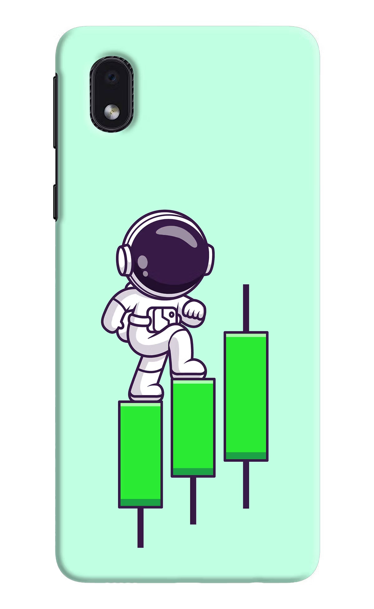 Astronaut Trader Samsung M01 Core Hard Case Back Cover by Casekaro