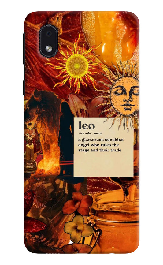 Leo Zodiac Samsung M01 Core Hard Case Back Cover by Casekaro