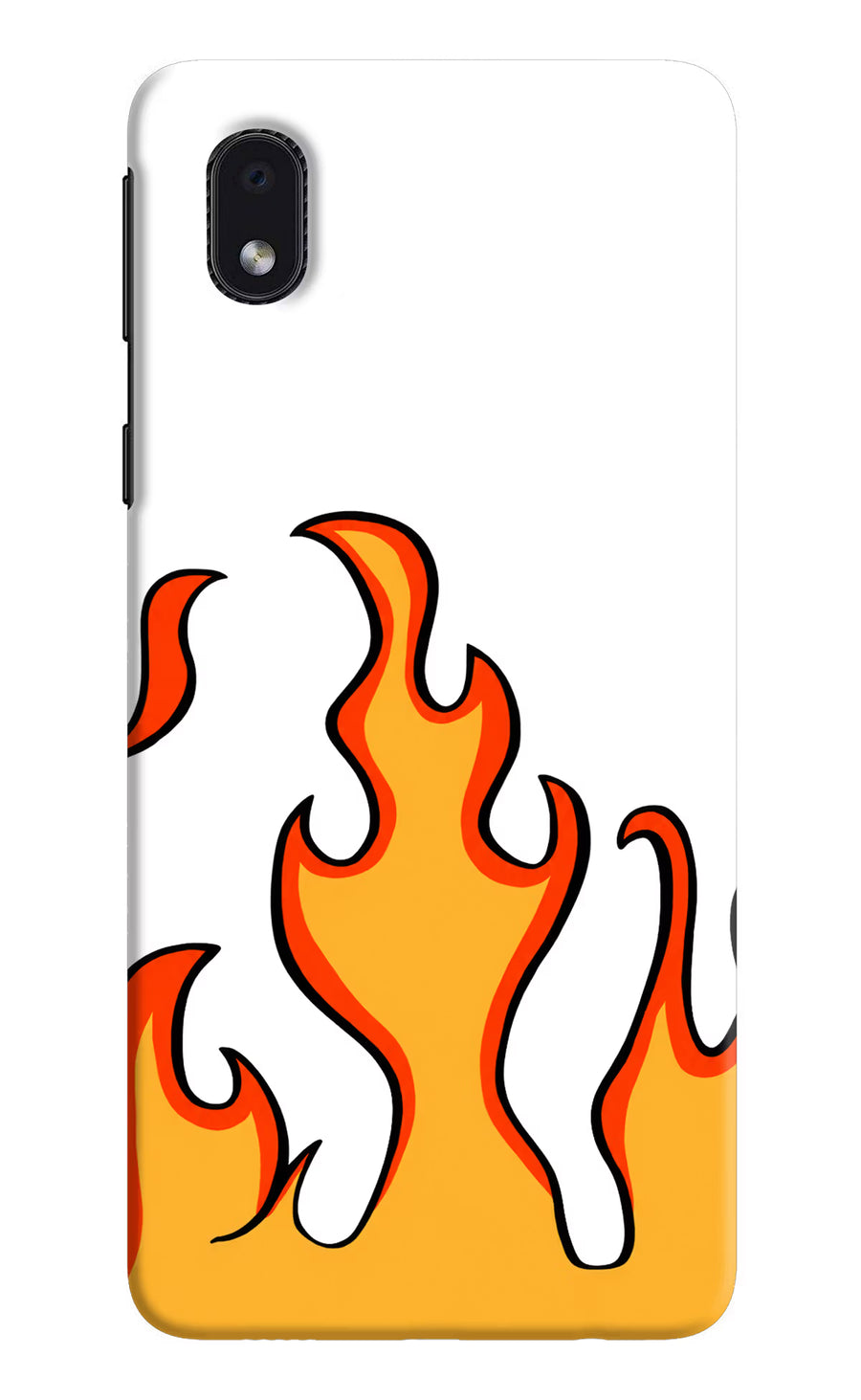 Fired Up – White Samsung M01 Core Back Cover, Hard case
