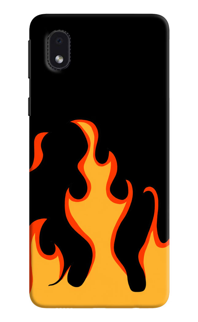Fired Up – Black Samsung M01 Core Hard Case Back Cover by Casekaro