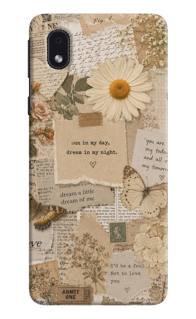 Vintage case Samsung M01 Core Hard Case Back Cover by Casekaro
