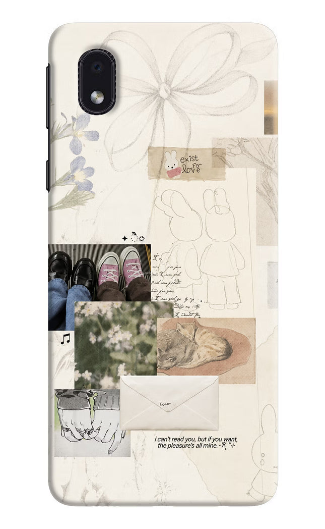 Soft Aesthetic Samsung M01 Core Hard Case Back Cover by Casekaro