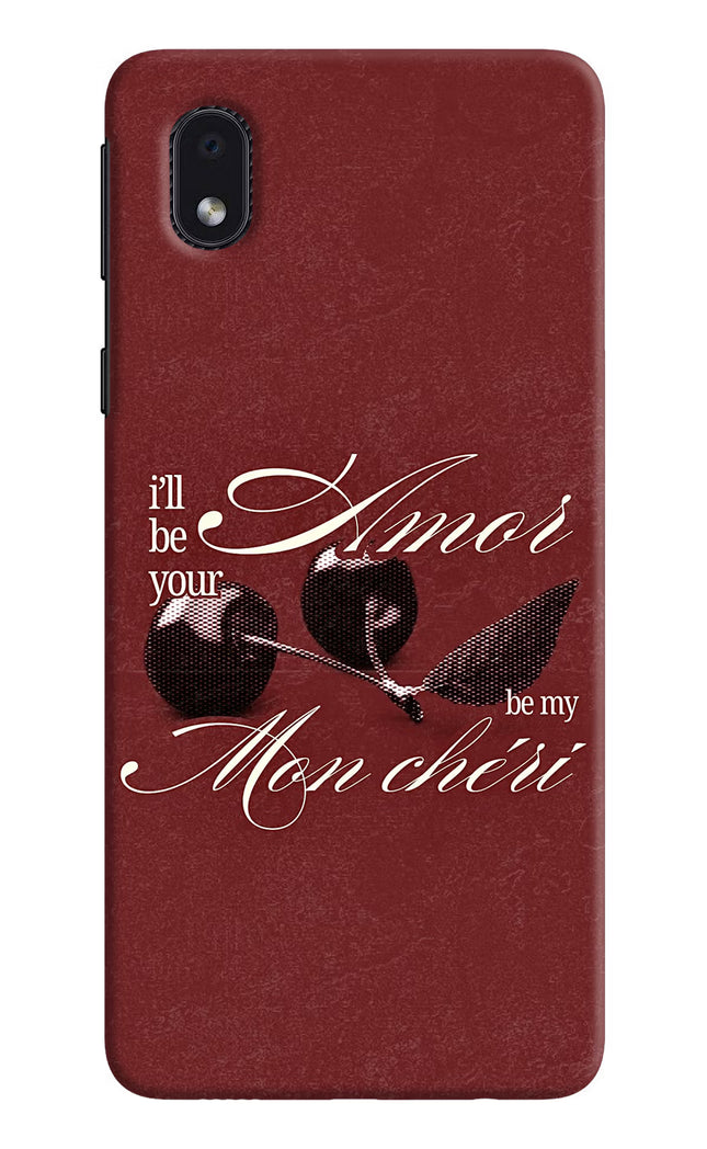 Velvet Cherry Samsung M01 Core Hard Case Back Cover by Casekaro