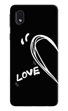 Love Line Samsung M01 Core Hard Case Back Cover by Casekaro
