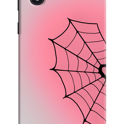 Pink Web Samsung M01 Core Hard Case Back Cover by Casekaro