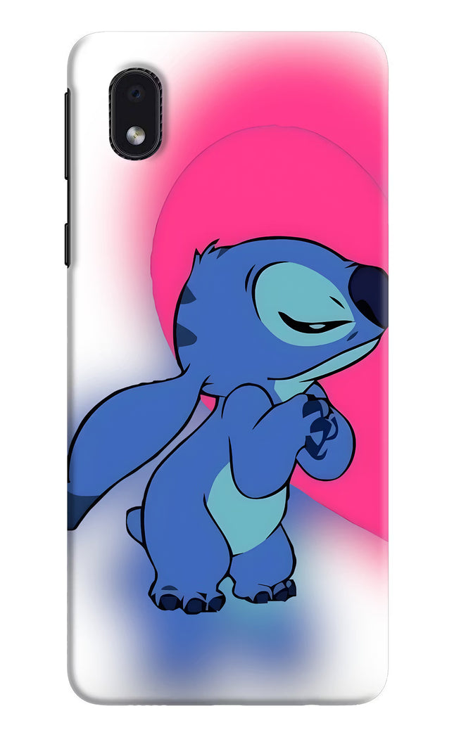 Stitch Hug Samsung M01 Core Hard Case Back Cover by Casekaro