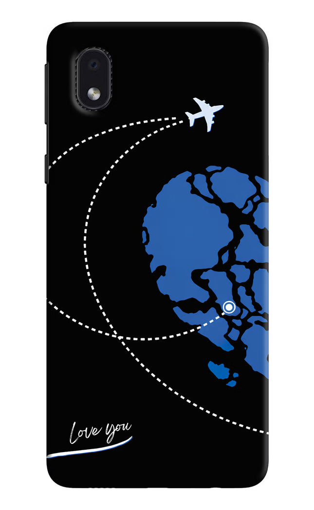 Love Orbit Samsung M01 Core Hard Case Back Cover by Casekaro