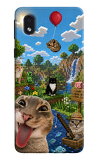 Minecraft Cat Chaos Samsung M01 Core Hard Case Back Cover by Casekaro