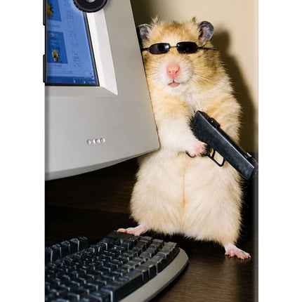 Hacker Hamster Samsung M01 Core Hard Case Back Cover by Casekaro