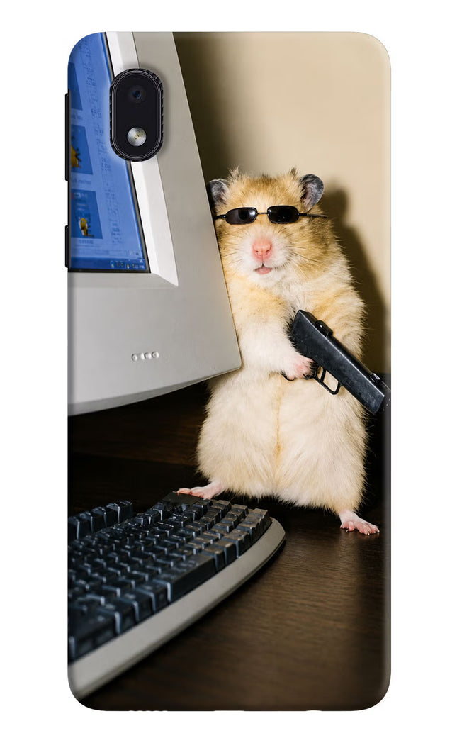 Hacker Hamster Samsung M01 Core Hard Case Back Cover by Casekaro
