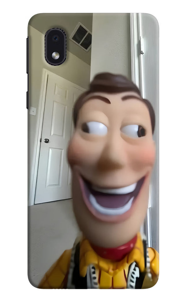 Side Eye Woody Samsung M01 Core Hard Case Back Cover by Casekaro