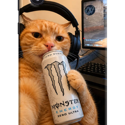 Gamer Cat Energy Samsung M01 Core Hard Case Back Cover by Casekaro