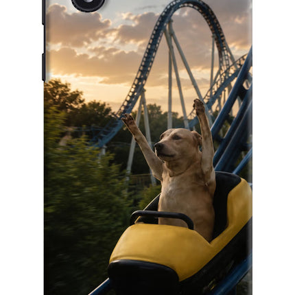 Rollercoaster Dog Samsung M01 Core Hard Case Back Cover by Casekaro