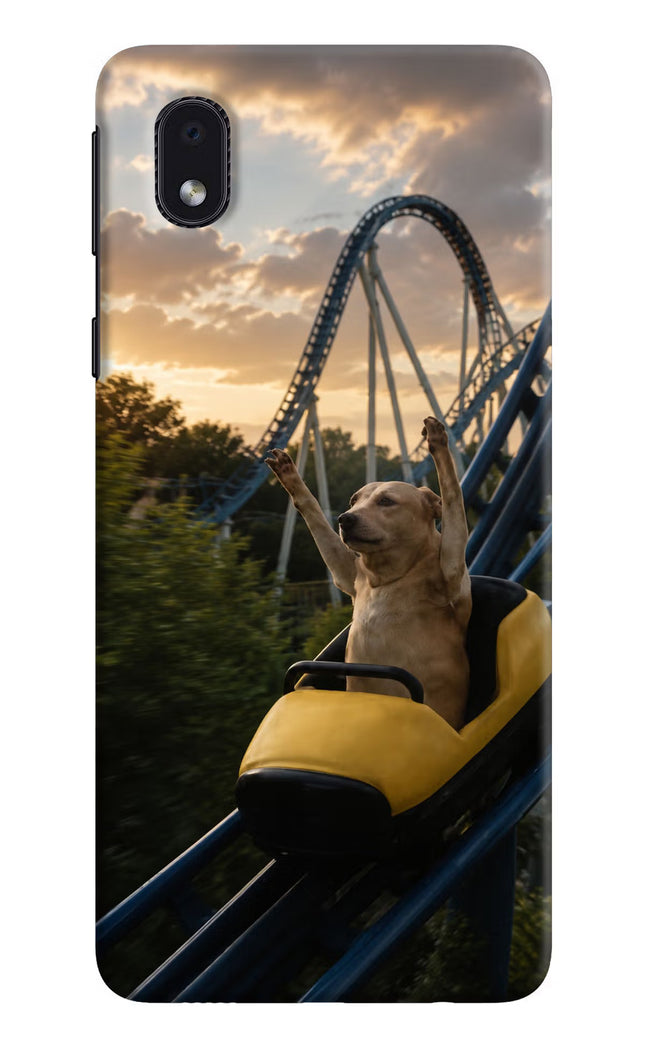 Rollercoaster Dog Samsung M01 Core Hard Case Back Cover by Casekaro