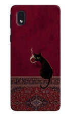 Midnight Cat Samsung M01 Core Hard Case Back Cover by Casekaro