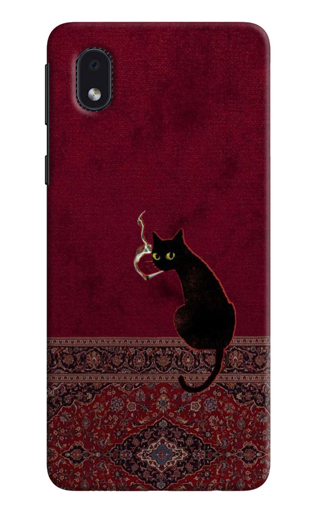 Midnight Cat Samsung M01 Core Hard Case Back Cover by Casekaro