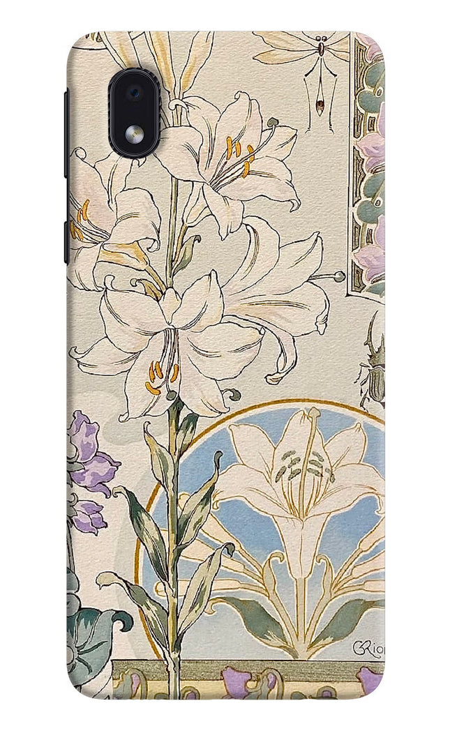 White Lily Samsung M01 Core Hard Case Back Cover by Casekaro