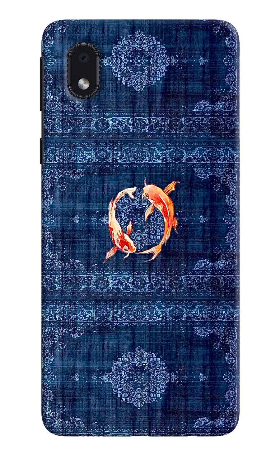 Koi Blue Samsung M01 Core Back Cover, Hard case