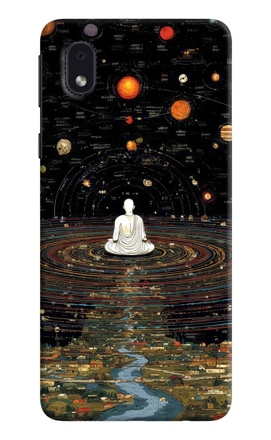 Space Monk Samsung M01 Core Back Cover, Hard case