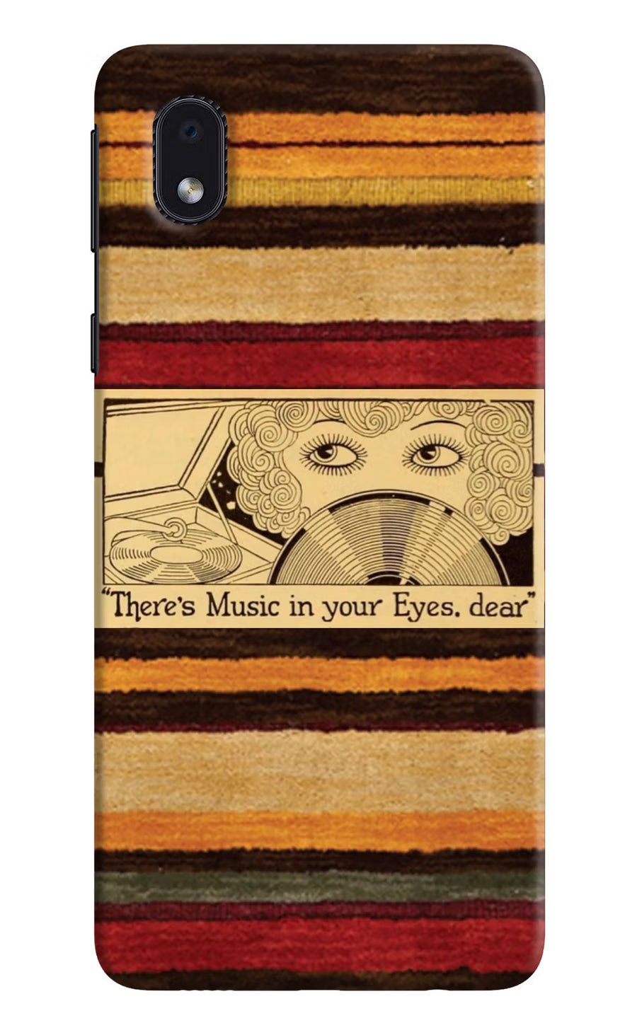 Vinyl Stripes Samsung M01 Core Back Cover, Hard case