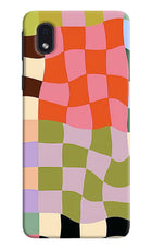 Wavy Grid Samsung M01 Core Hard Case Back Cover by Casekaro