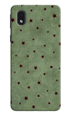 Green Stars Samsung M01 Core Hard Case Back Cover by Casekaro