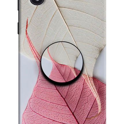 White Pink Leaf Samsung M01 Core Pop Case by Casekaro