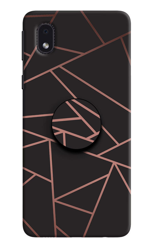 Geometric Pattern Samsung M01 Core Pop Case by Casekaro