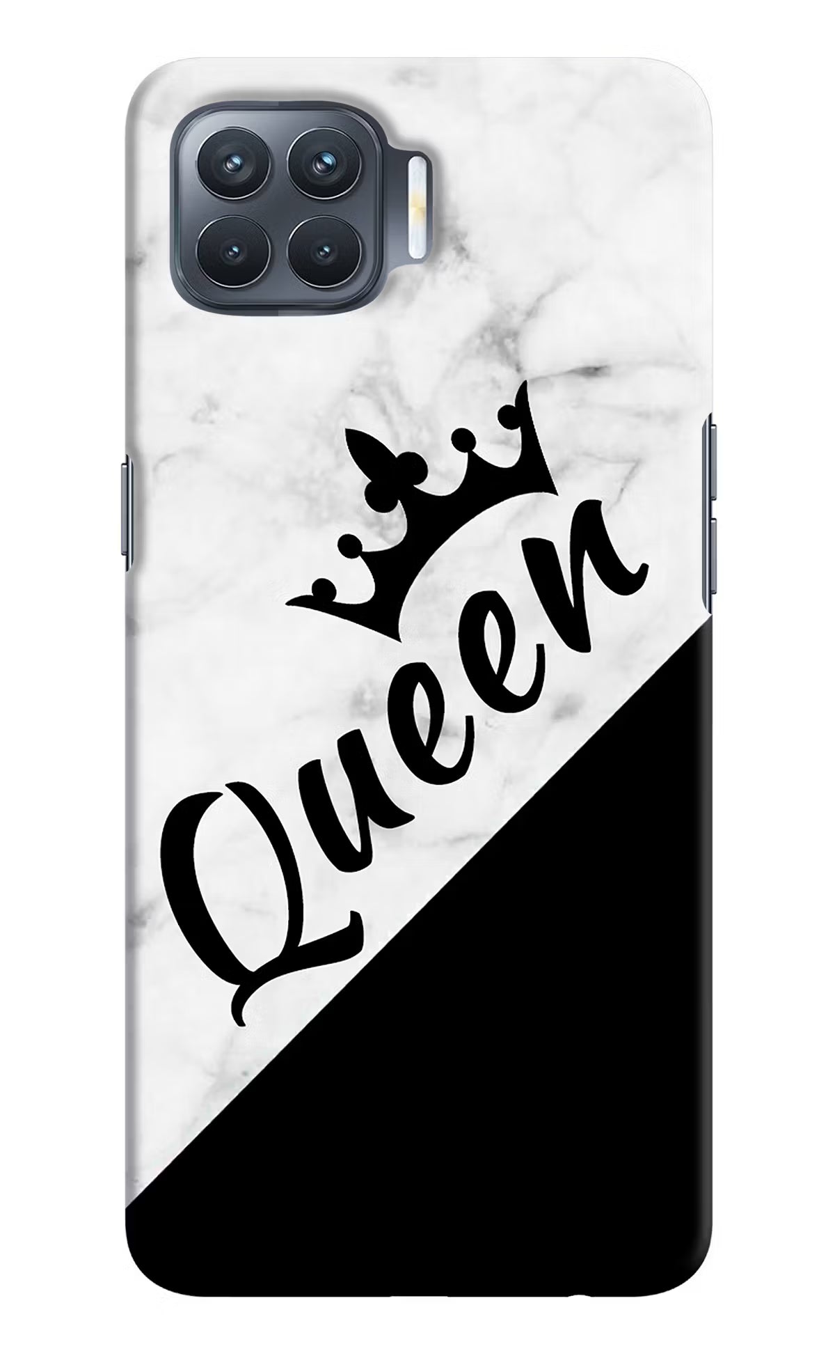 Queen Oppo F17 Pro Hard Case Back Cover by Casekaro