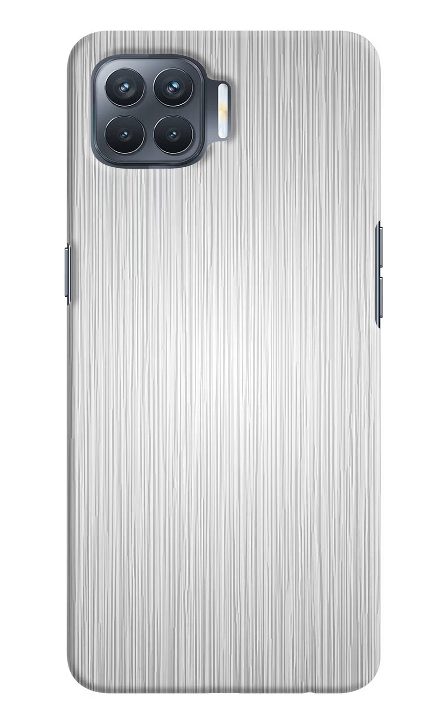 Wooden Grey Texture Oppo F17 Pro Back Cover, Hard case