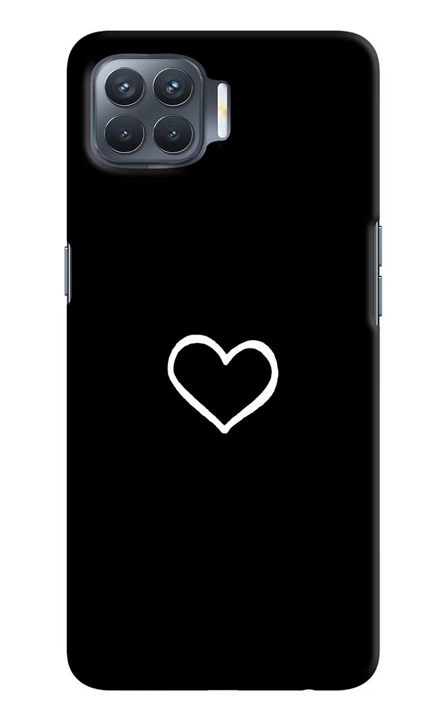 Heart Oppo F17 Pro Hard Case Back Cover by Casekaro