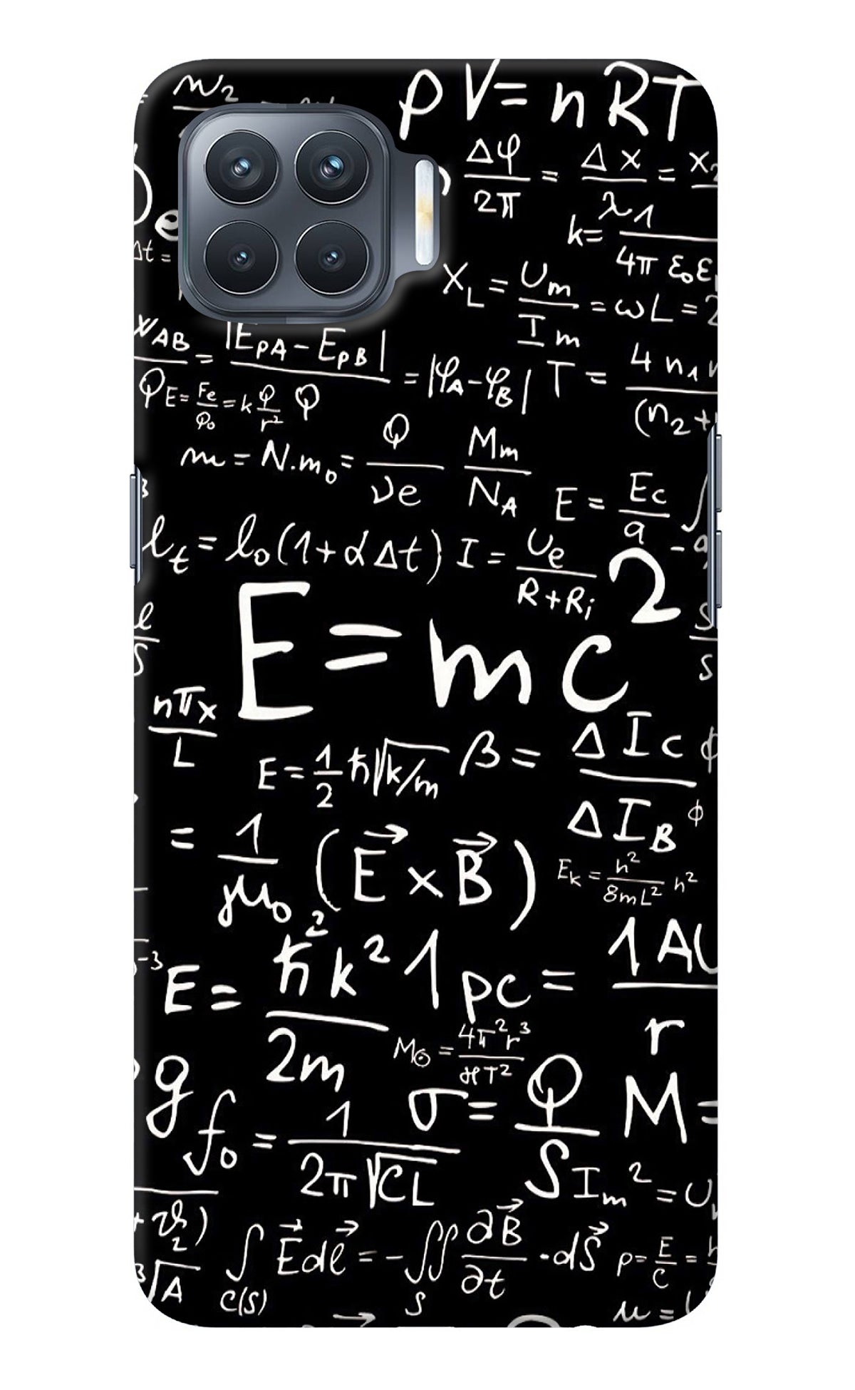Physics Albert Einstein Formula Oppo F17 Pro Back Cover