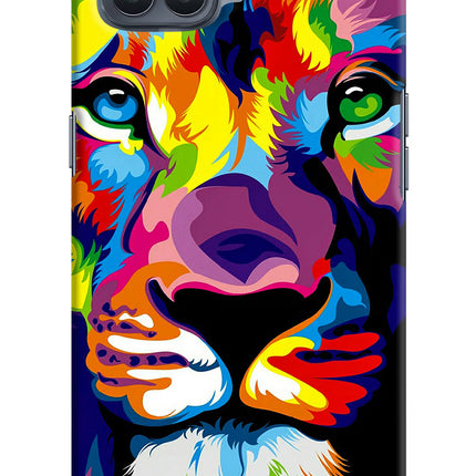 Lion Oppo F17 Pro Hard Case Back Cover by Casekaro