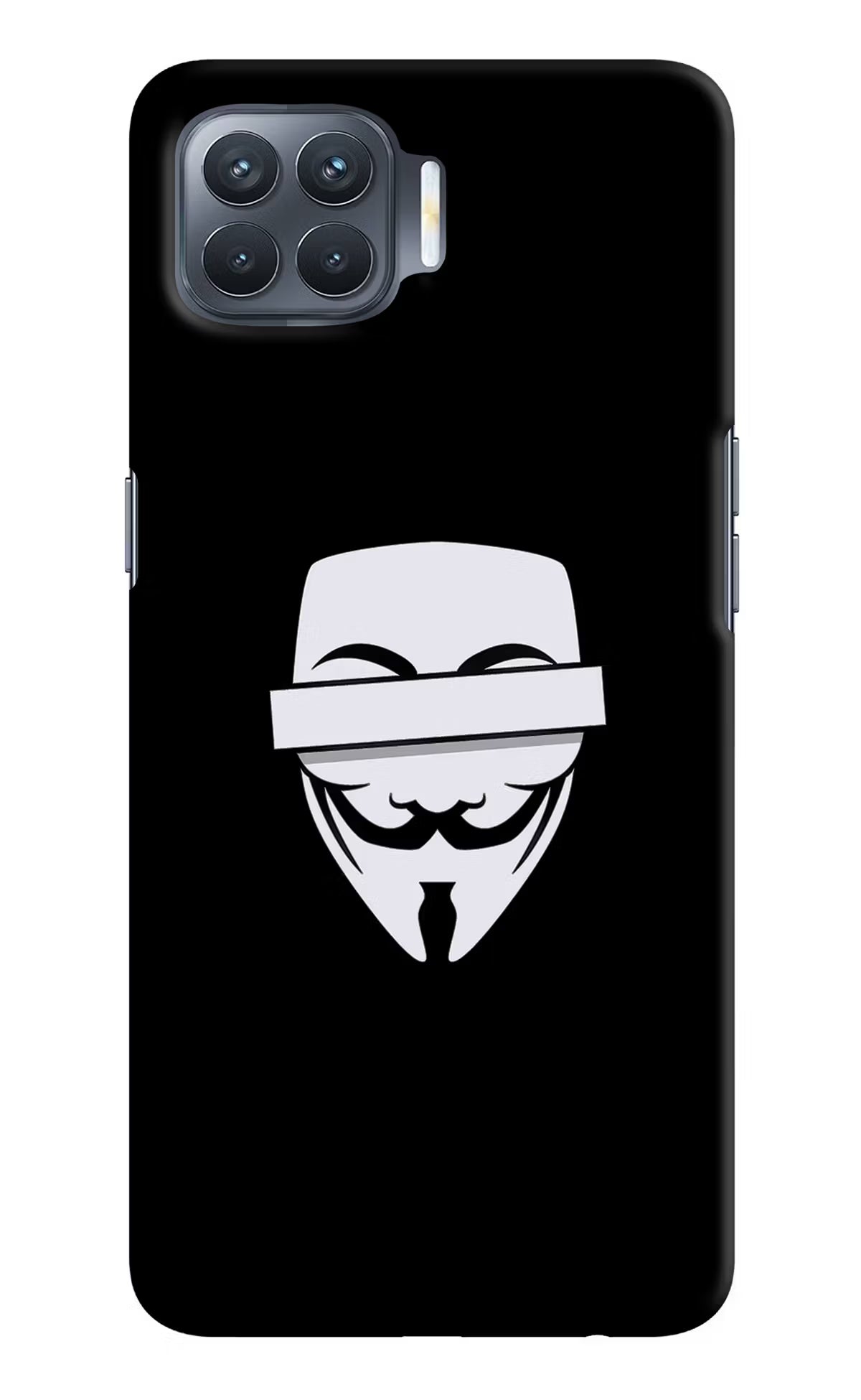 Anonymous Face Oppo F17 Pro Hard Case Back Cover by Casekaro