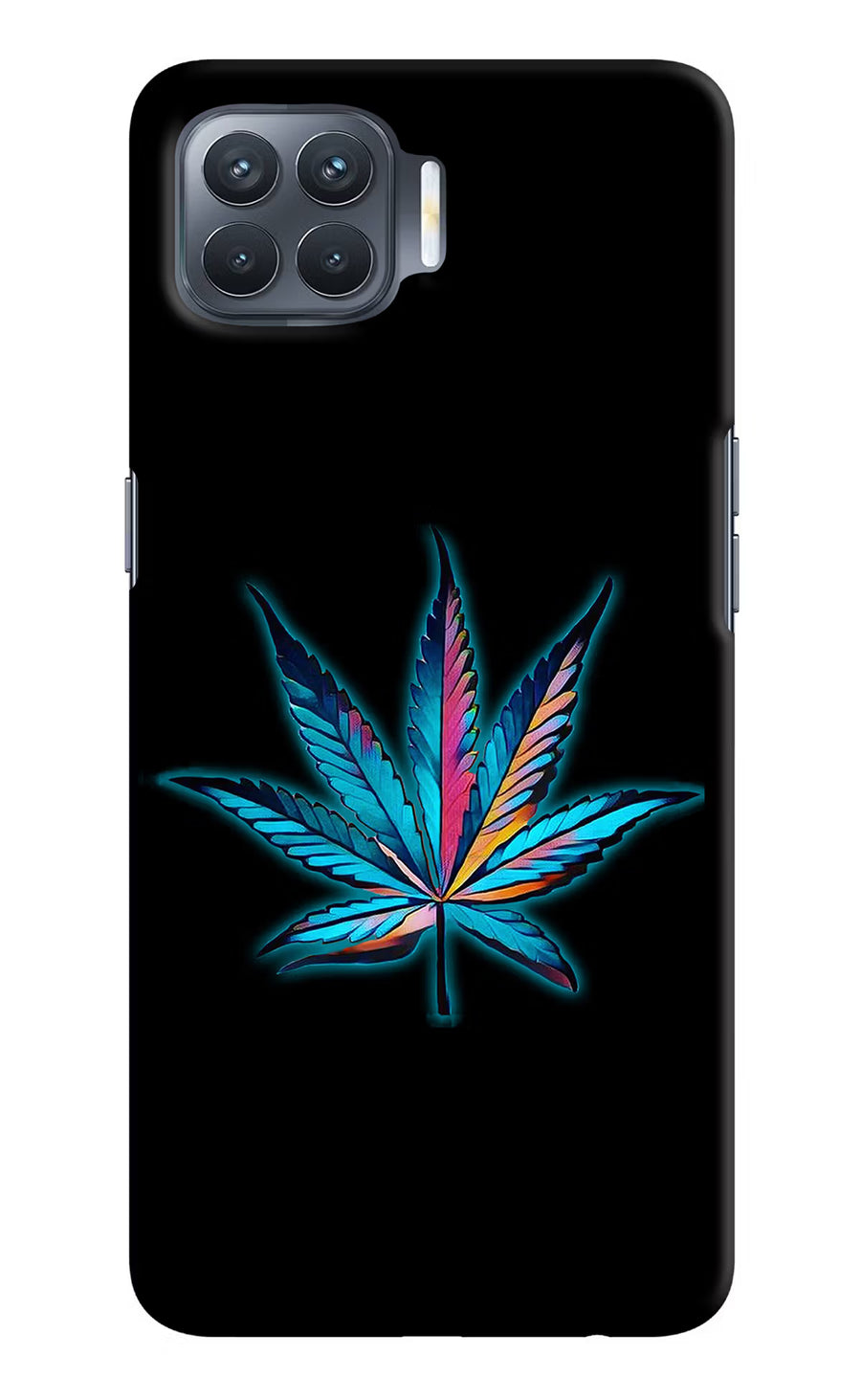 Weed Oppo F17 Pro Back Cover, Hard case