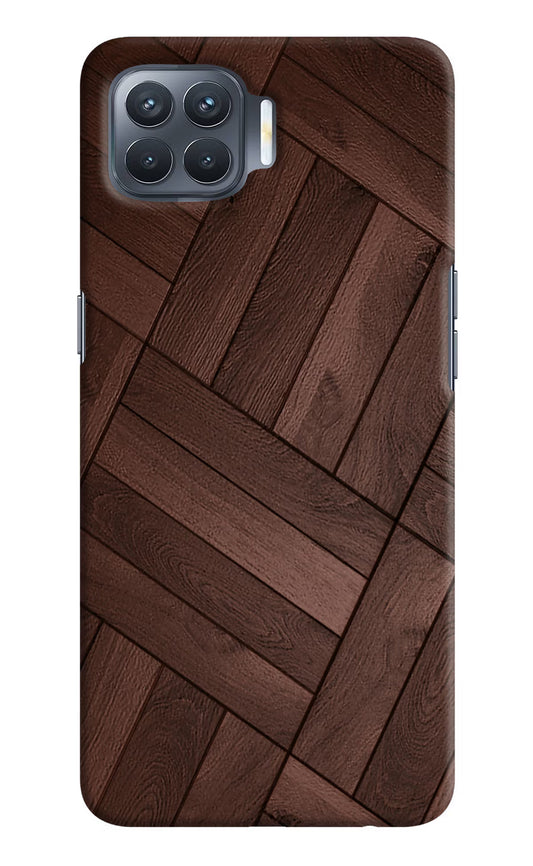 Wooden Texture Design Oppo F17 Pro Hard Case Back Cover by Casekaro