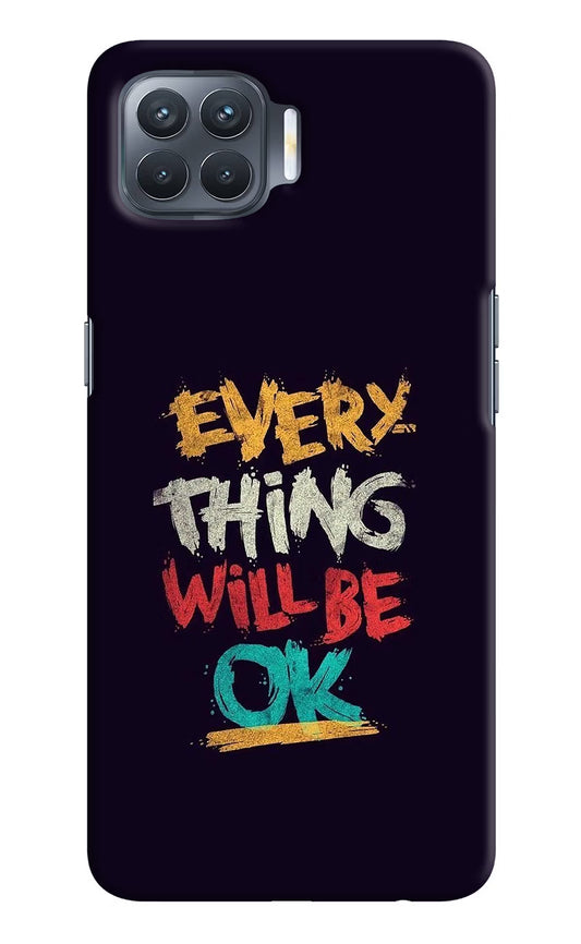 Everything Will Be Ok Oppo F17 Pro Hard Case Back Cover by Casekaro