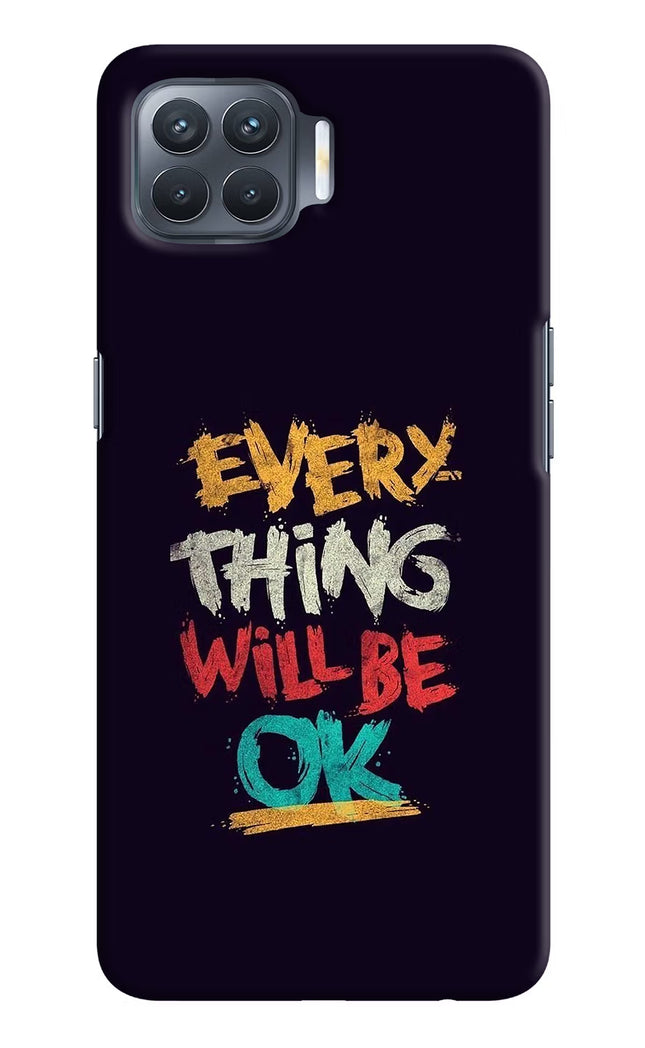 Everything Will Be Ok Oppo F17 Pro Hard Case Back Cover by Casekaro