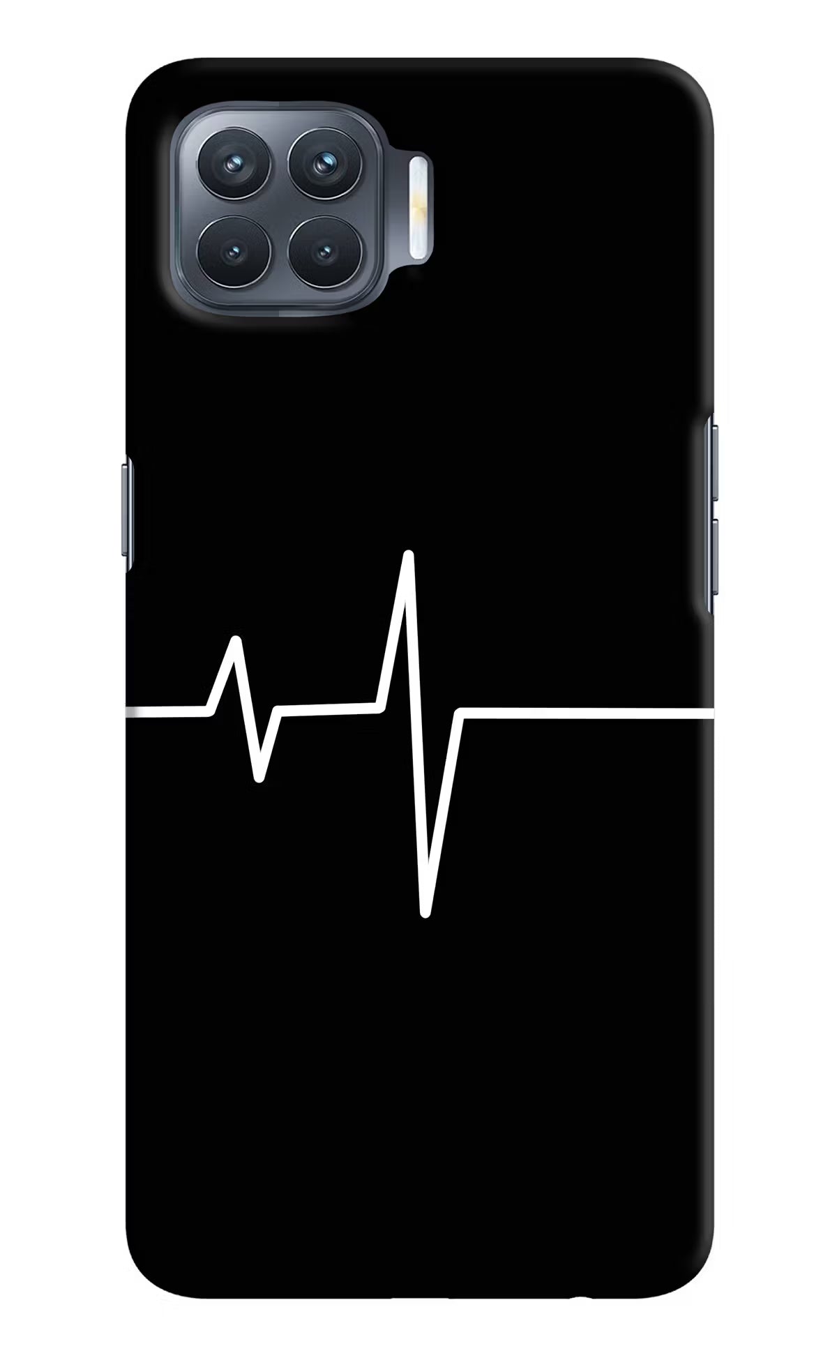 Heart Beats Oppo F17 Pro Hard Case Back Cover by Casekaro